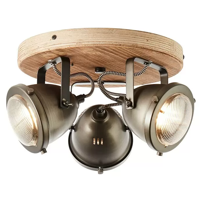 Brilliant Carmen Plafondspot Wood -  - Vooraanzicht