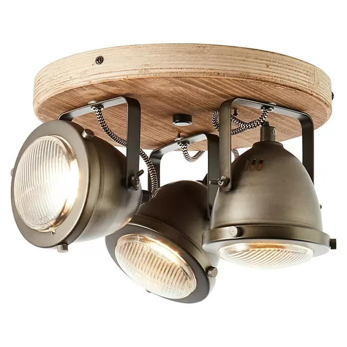 Brilliant Carmen Plafondspot Wood -  - Vooraanzicht
