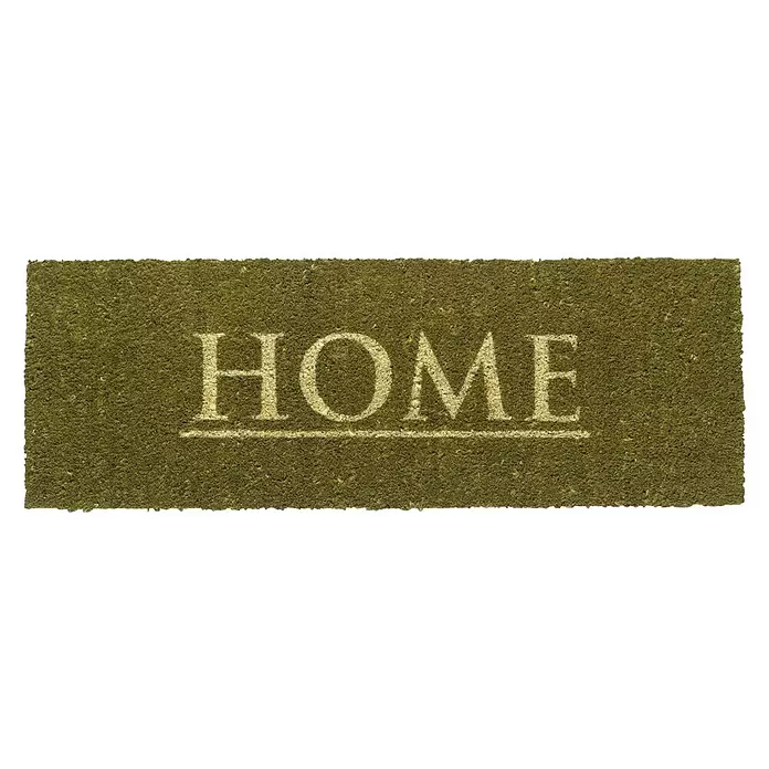 Hamat Kokos deurmat Ruco Print Home - Bruin, 75 x 26 cm - Vooraanzicht