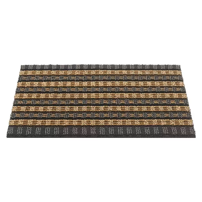 Hamat Deurmat Quadro Scrape - 80 x 50 cm, Bruin/zwart - Vooraanzicht