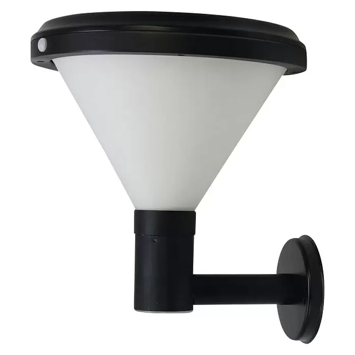 Arte confort Aplique solar para exterior Tempel - 4 W, 500 lm, Ø x Al: 26 x 26 cm, IP44 - Vista de perfil izquierdo