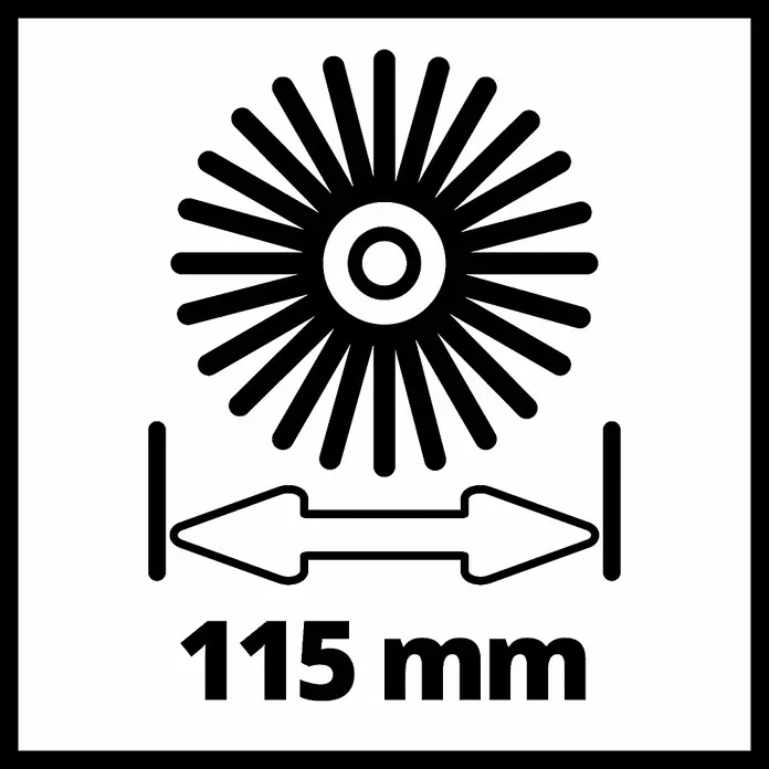 Einhell Power X-Change Bodenreinigungsbürste Picobella - 18 V, Li-Ionen, Ohne Akku - Skizze