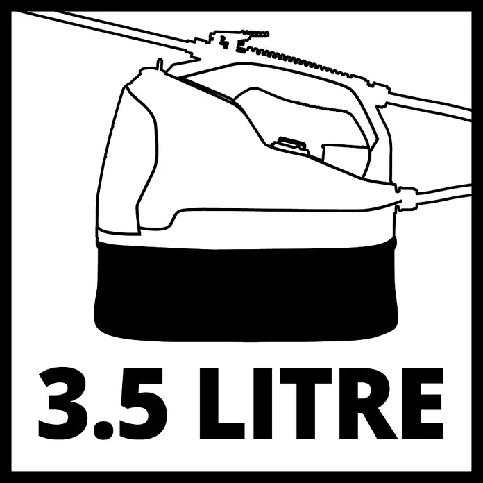 Einhell Power X-Change Akku-Sprühgerät GE-WS 18/35 Li-Solo - 18 V, Anzahl Akkus: Ohne Akku Stk., Betriebsdruck: 2,5 bar - Skizze