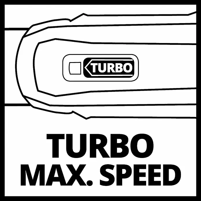 Einhell Power X-Change Akku-Laubbläser GE-LB 36/210 Li E-Solo - 2 x 18 V, Li-Ionen, Ohne Akku, Blasgeschwindigkeit: 210 km/h - Skizze