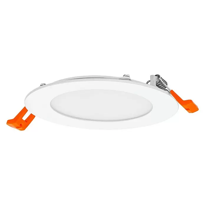 Ledvance SUN@Home LED-Einbauspot Downlight Slim - Kaltweiß, Durchmesser: 12 cm, Weiß - Diagonale Ansicht