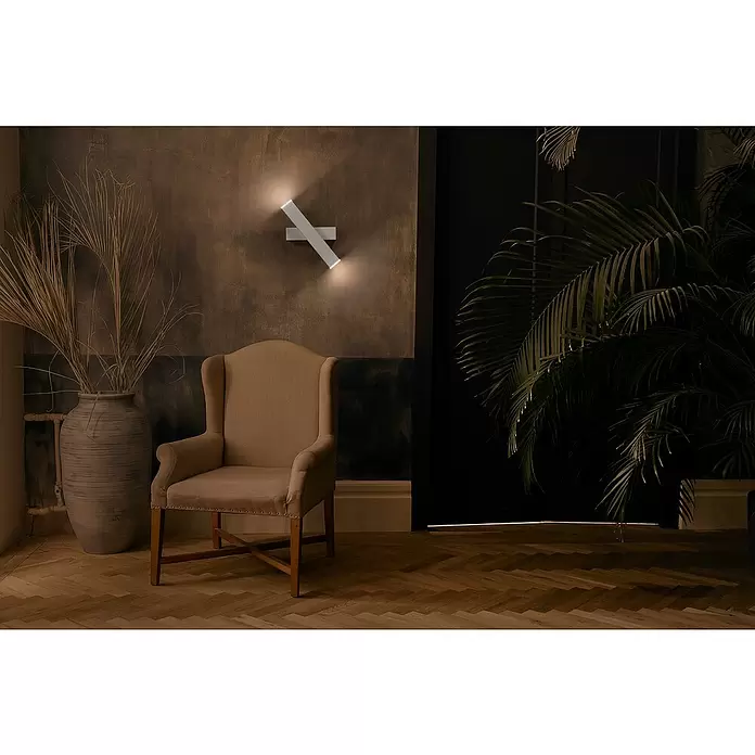 Ledvance SUN@Home LED-Wandleuchte Orbis Cross - 12 W, L x B x H: 30,9 x 20 x 10,6 cm, Weiß, Kaltweiß - Stimmungsaufnahme