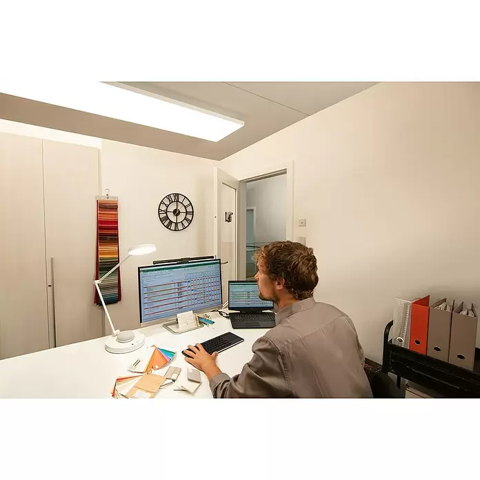 Ledvance SUN@Home LED-Panel Planon Plus - 35 W, L x B x H: 120 x 30 x 5,6 cm, Weiß, Kaltweiß - Anwendungsbeispiel