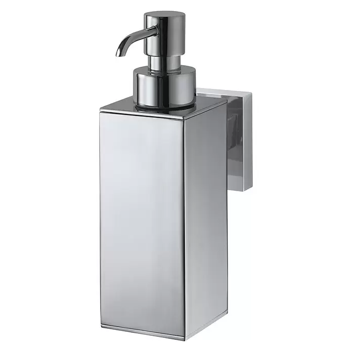 Haceka Mezzo Zeepdispenser - Zamak, Chroom - Diagonaal zicht