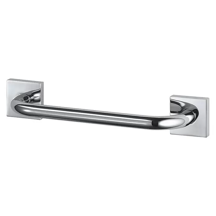 Haceka Mezzo Badgreep - Breedte: 303 mm, Chroom - Diagonaal zicht