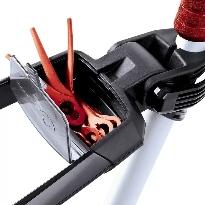 Einhell Power X-Change Recortabordes de batería GE-CT 18 Li-Solo - 18 V, Iones de litio, Sin batería, Ancho de corte: 24 cm - Primer plano