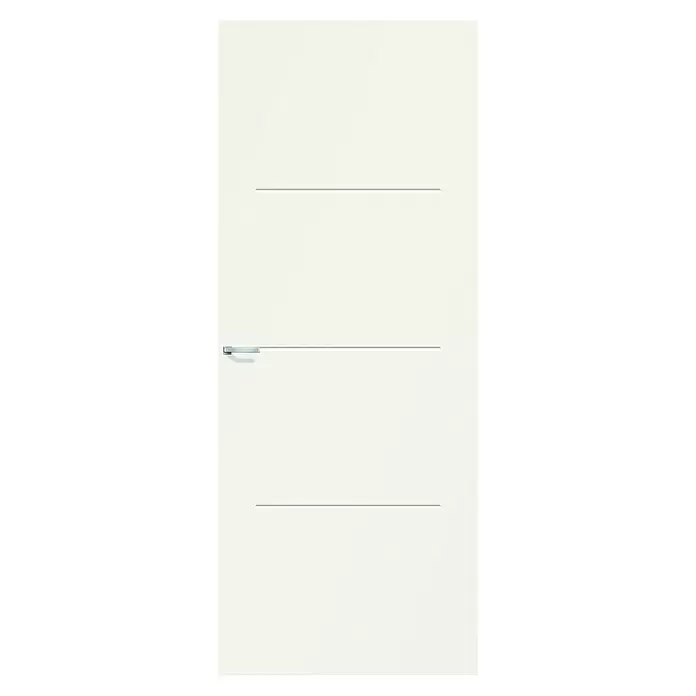 Solid Elements Binnendeur SE 4723 - 83 x 231,5 cm, Draairichting: Rechts, Wit, Stomp, Tubespaan - Vooraanzicht