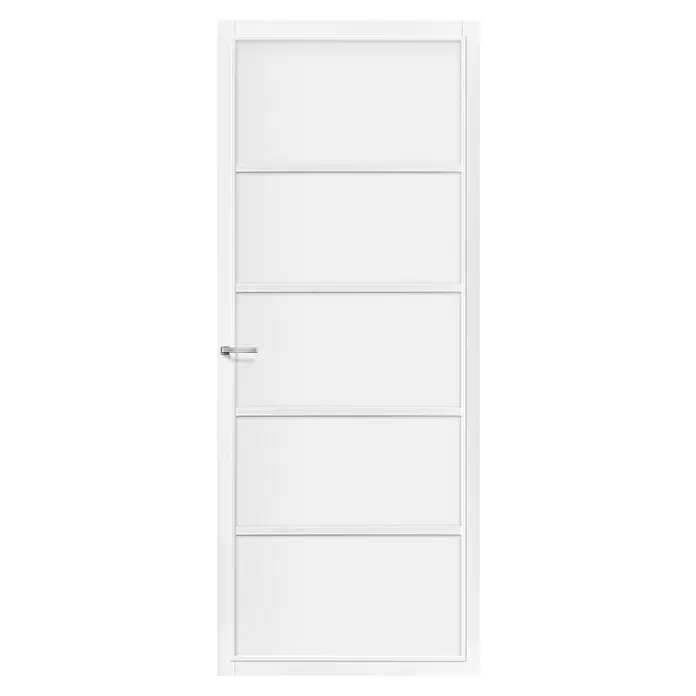 Solid Elements Binnendeur SE 4730 - 88 x 231,5 cm, Draairichting: Links, Wit, Stomp - Vooraanzicht
