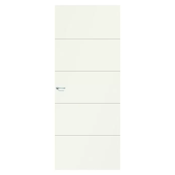 Solid Elements Binnendeur SE 4734 - 88 x 211,5 cm, Draairichting: Links, Wit, Opdek, Tubespaan - Vooraanzicht