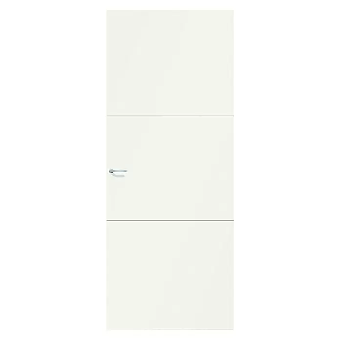 Solid Elements Binnendeur SE 4714 - 78 x 211,5 cm, Draairichting: Links, Wit, Stomp, Tubespaan - Vooraanzicht