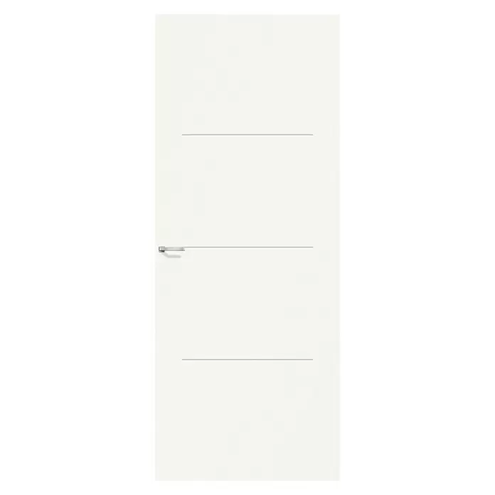 Solid Elements Binnendeur SE 4721 - 78 x 201,5 cm, Draairichting: Links, Wit, Opdek, Honingraat - Vooraanzicht
