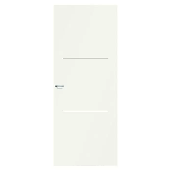 Solid Elements Binnendeur SE 4713 - 78 x 201,5 cm, Draairichting: Links- & rechts, Wit, Stomp, Tubespaan - Vooraanzicht