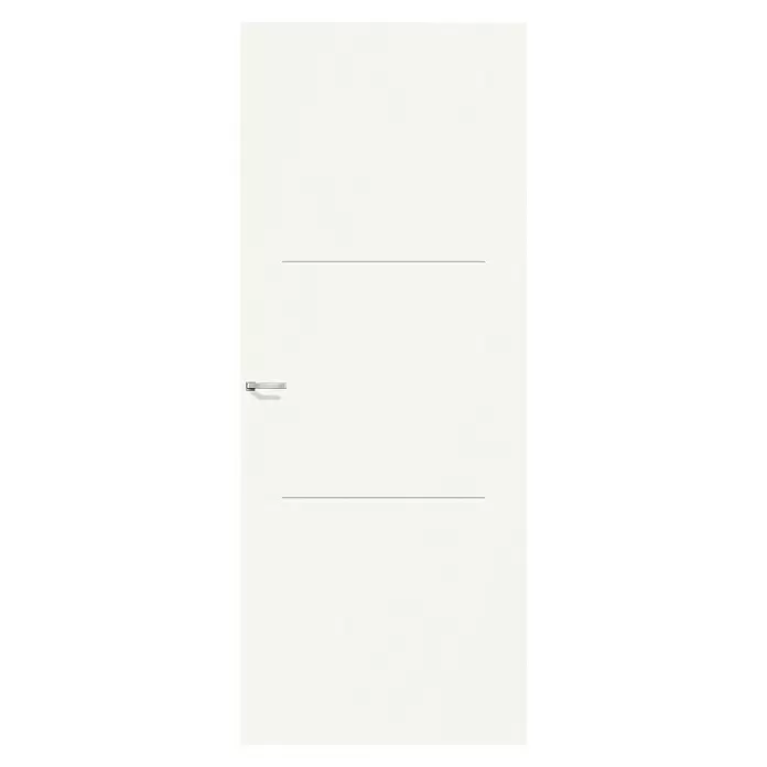 Solid Elements Binnendeur SE 4711 - 88 x 231,5 cm, Draairichting: Links- & rechts, Wit, Stomp, Honingraat - Vooraanzicht