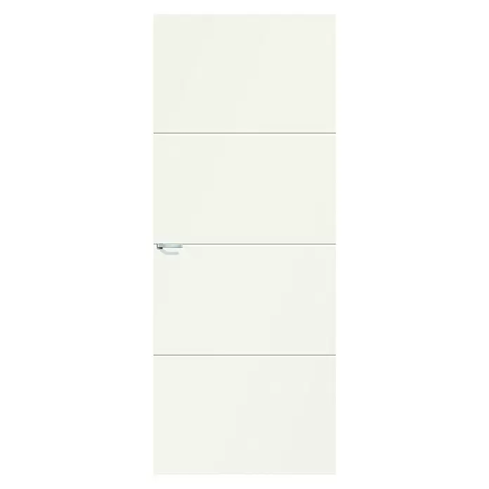 Solid Elements Binnendeur SE 4724 - 93 x 231,5 cm, Draairichting: Links, Wit, Stomp, Tubespaan - Vooraanzicht