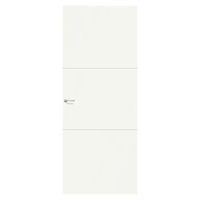 Solid Elements Binnendeur SE 4712 - 83 x 231,5 cm, Draairichting: Rechts, Wit, Opdek, Honingraat - Vooraanzicht