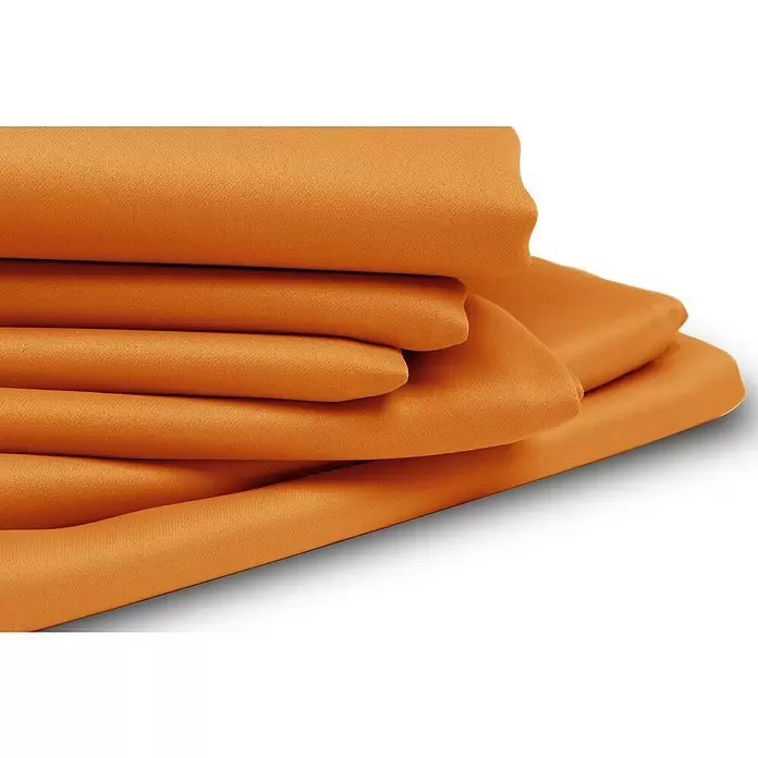 Cortina con ollaos Opaca - An x Al: 145 x 260 cm, 100% Poliéster, Naraja - Primer plano