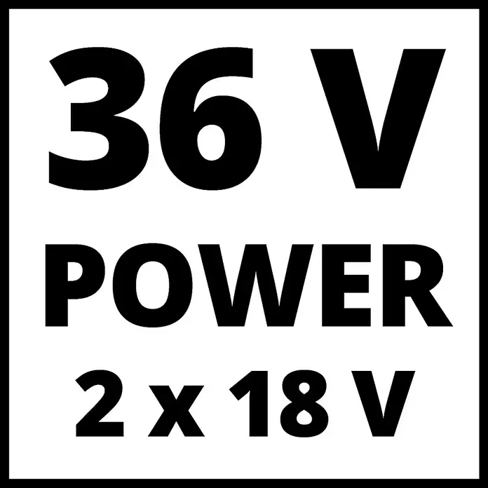 Einhell Power X-Change Akku-Heckenschere GE-CH 36/65 Li-Solo - 36 V, Ohne Akku, Schnittlänge: 65 cm - Skizze