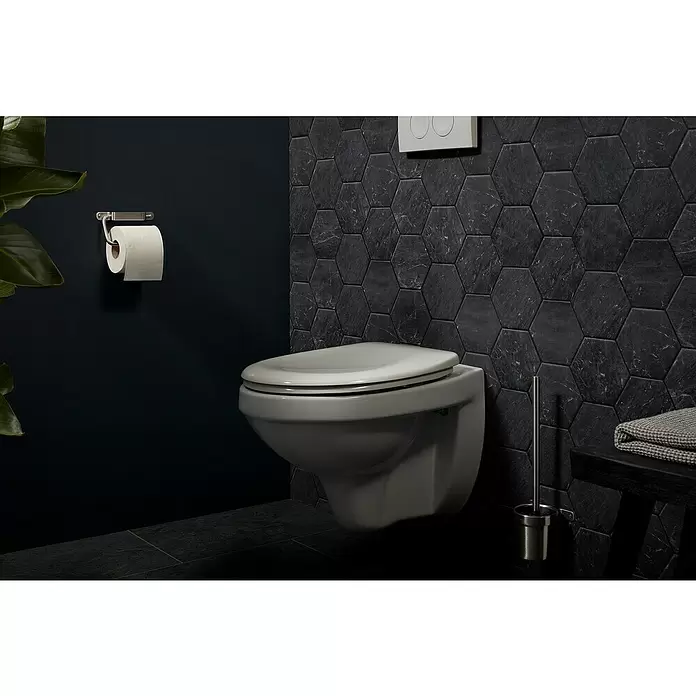 Haceka Ixi Toiletrolhouder zonder klep - Zonder deksel, Roestvrij staal, Geborsteld - Sfeeropname