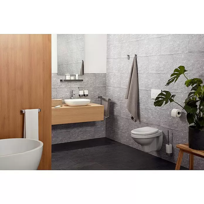 Haceka Aline Glazen planchet - Breedte: 463 mm, Grijs - Sfeeropname