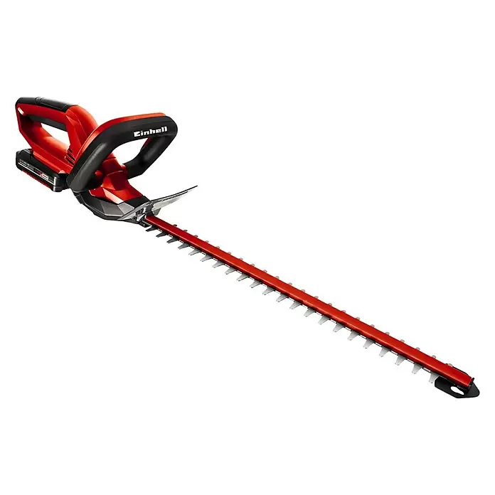 Einhell Power X-Change Akku-Heckenschere GC-CH 1846 Li Kit - 18 V, Li-Ionen, 2 Ah, 1 Akku, Schnittlänge: 46 cm - Diagonale Ansicht