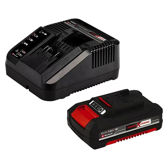 Einhell Power X-Change Akku-Heckenschere GC-CH 1846 Li Kit - 18 V, Li-Ionen, 2 Ah, 1 Akku, Schnittlänge: 46 cm - Diagonale Ansicht