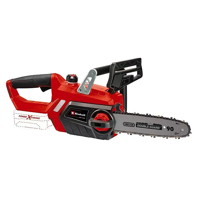 Einhell Power X-Change Akku-Kettensäge GE-LC 18/25 Li-Solo - 18 V, Ohne Akku, Schwertlänge: 25 cm - Diagonale Ansicht