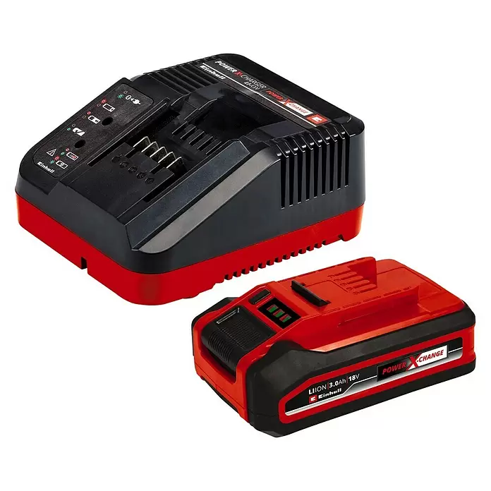 Einhell Power X-Change Akku-Kettensäge GE-LC 18/25 Li Kit - 18 V, Li-Ionen, 3 Ah, 1 Akku, Schwertlänge: 25 cm - Diagonale Ansicht