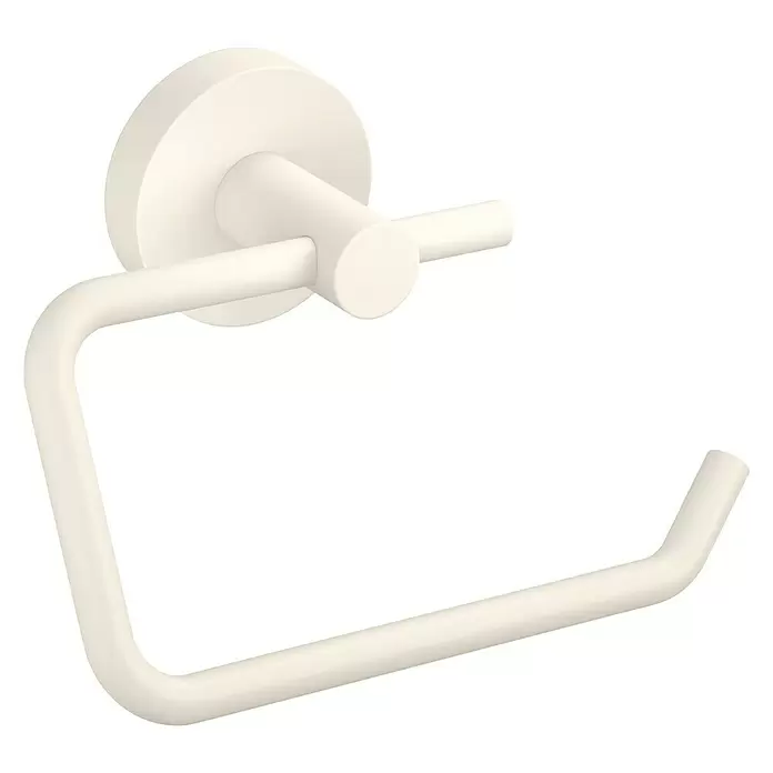 Tesa Toilettenpapierhalter Moon - Ohne Deckel, Weiß, Matt - Diagonale Ansicht