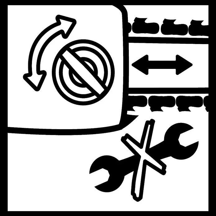 Einhell Power X-Change Akku-Kettensäge GE-LC 18/25 Li Kit - 18 V, Li-Ionen, 3 Ah, 1 Akku, Schwertlänge: 25 cm - Skizze