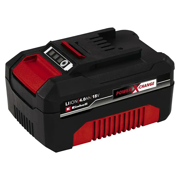 Einhell Power X-Change Akku & Ladegerät PXC-Starter-Kit - 18 V, 1 Akku, 4 Ah - Diagonale Ansicht