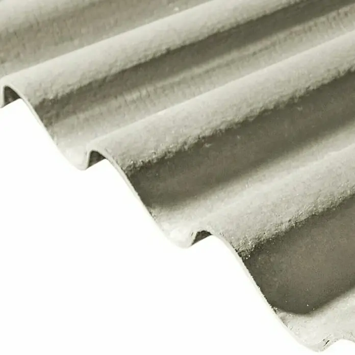 BHS Cataluña Placa de fibrocemento - 2 m x 1,1 m x 6,5 mm, Gris - Primer plano