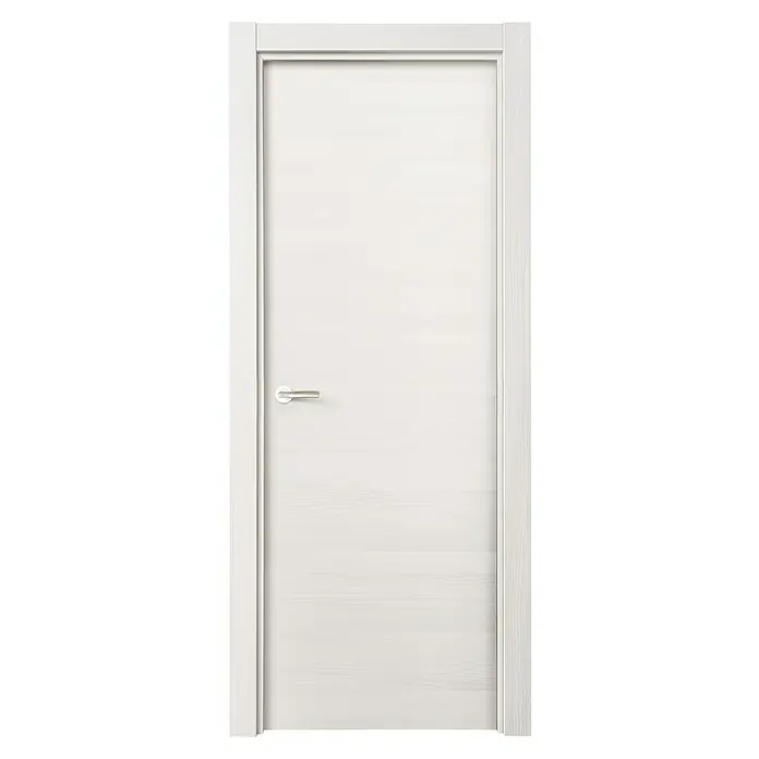 Solid Elements Puerta interior Fresno Eslovenia - 72,5 x 203 cm, Derecha, Blanco, Macizo, Ciega - Vista frontal
