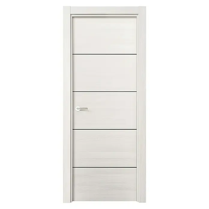 Puerta interior Fresno Eslovenia 400 - 82,5 x 203 cm, Derecha, Blanco, Macizo - Vista frontal