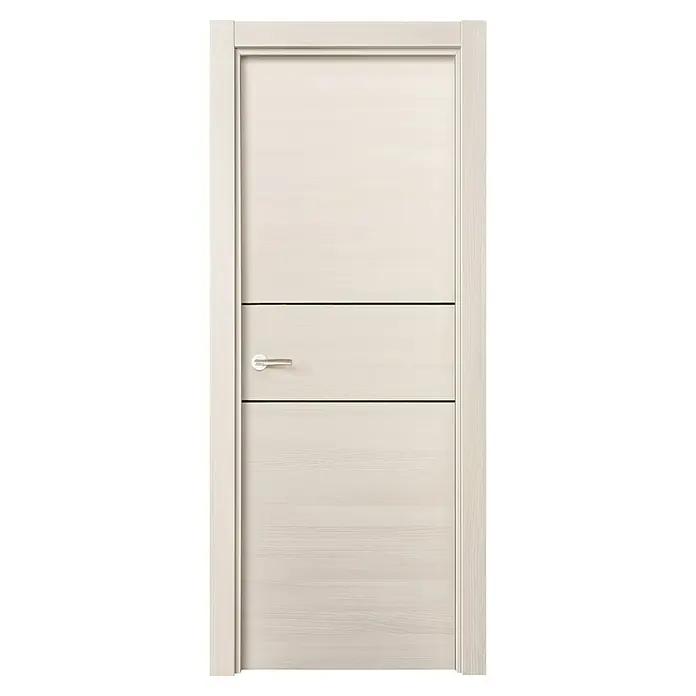 Puerta interior Fresno Eslovenia 200 - 82,5 x 203 cm, Derecha, Blanco, Macizo - Vista frontal