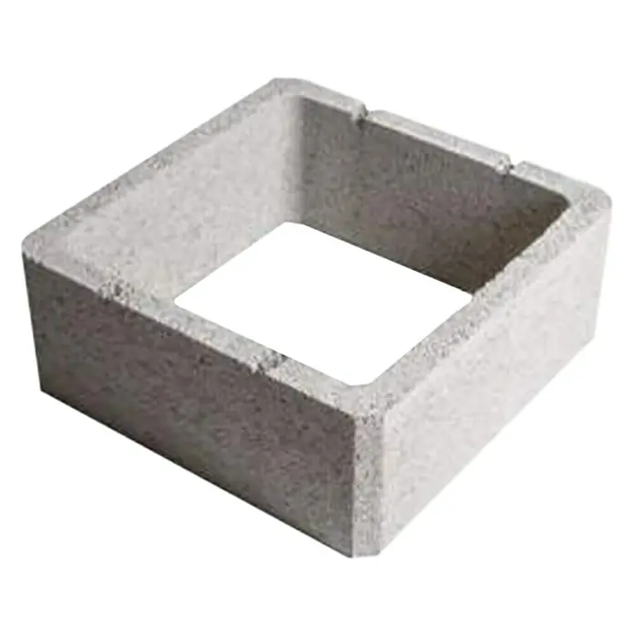 BHS Mallorca Bloque columna - 30 x 30 x 20 cm, Gris, Hormigón - Vista angular