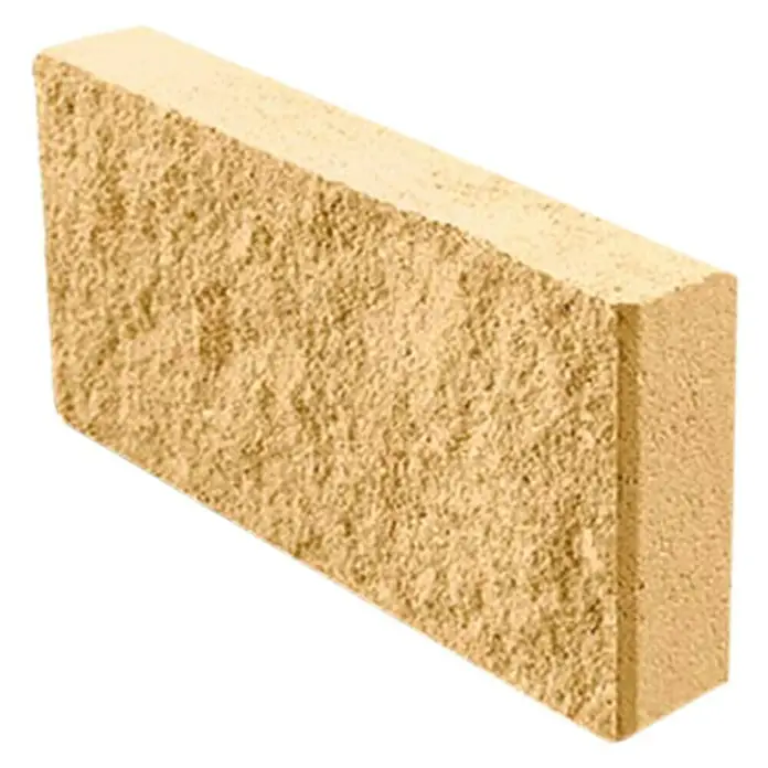 BHS Mallorca Revestimiento de pared Split - 40 x 20 x 5 cm, Amarillo, Hormigón - Vista angular