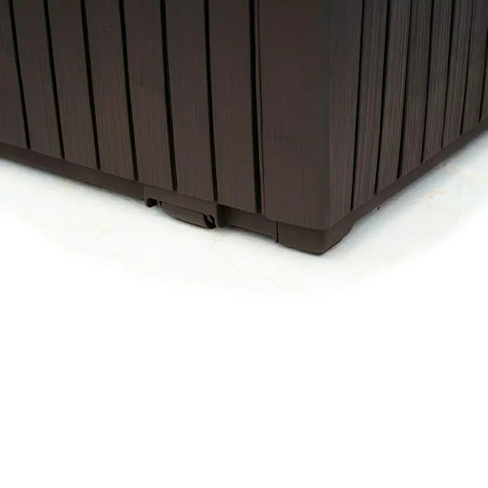 Keter Vrtna kutija za pohranu Springwood - 123 x 53,5 x 57 cm, Plastika, Smeđe boje - Detaljan prikaz