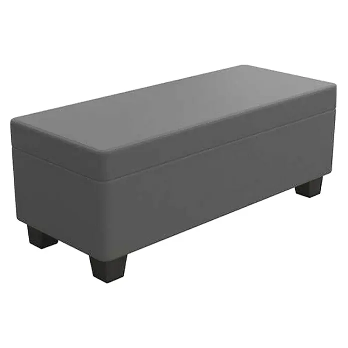 Vrtna kutija za pohranu Milan - 105,3 x 43,5 x 40,5 cm, Sive boje - Dijagonalni pogled