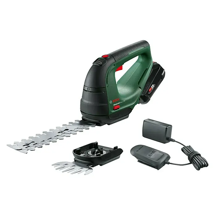 Bosch 18 V Power for All Akumulatorske škare za travu i grmove Advancedshear - 18 V, Litij-ionska, 1 baterija, Širina noža: 10 cm - Dijagonalni pogled