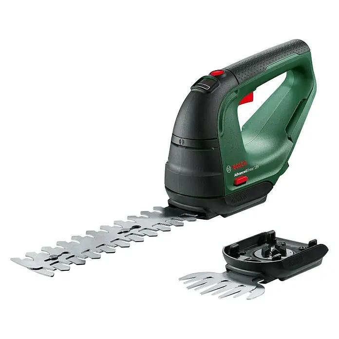 Bosch 18 V Power for All Akumulatorske škare za travu i grmove - 18 V, Litij-ionska, Bez akumulatora, Širina noža: 10 cm - Dijagonalni pogled