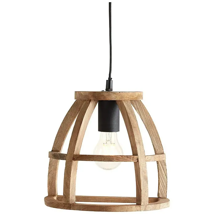 Brilliant Matrix Wood Hanglamp - l x b x h: 25 x 17 x 23 cm - Close-up