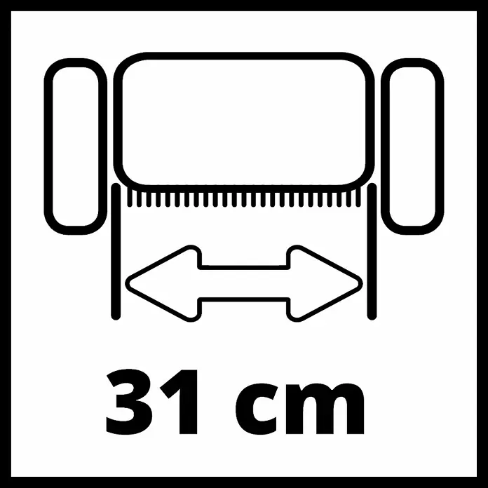 Einhell Vertikutierer GC-SA 1231/1 - 1.200 W, Arbeitsbreite: 31 cm - Skizze