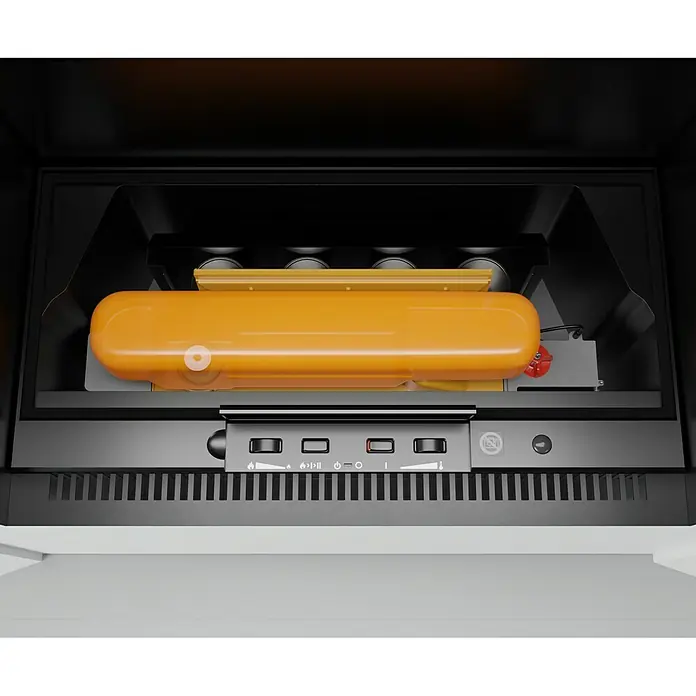 Elektrischer Kamin - Weiß, 1.000/2.000 W, 30 x 87 x 90 cm - Detailaufnahme