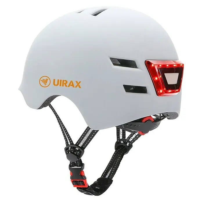 Uirax Casco para bicicleta - L, Blanco - Vista angular