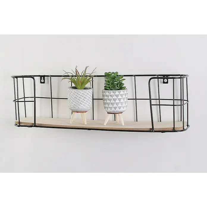Regalux Wandregal - L x B x H: 54,5 x 12,5 x 15,5 cm, Metall - Anwendungsbeispiel
