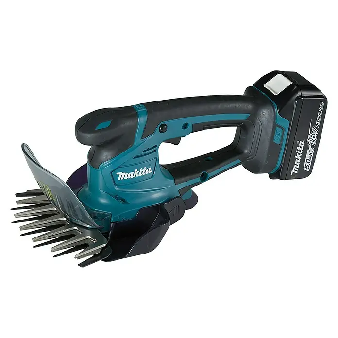 Makita Akku-Gras- & Strauchschere DUM604ZX - 18 V, Li-Ionen, Ohne Akku, Messerbreite: 16 cm - Diagonale Ansicht